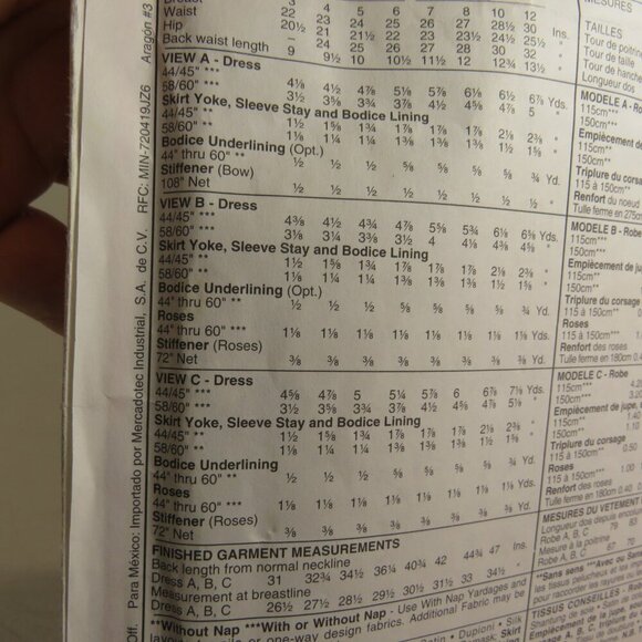 McCalls 7490 Clothing Sewing Pattern Formal Dress, Princess Dress Size 5 UNCUT - Picture 8 of 10